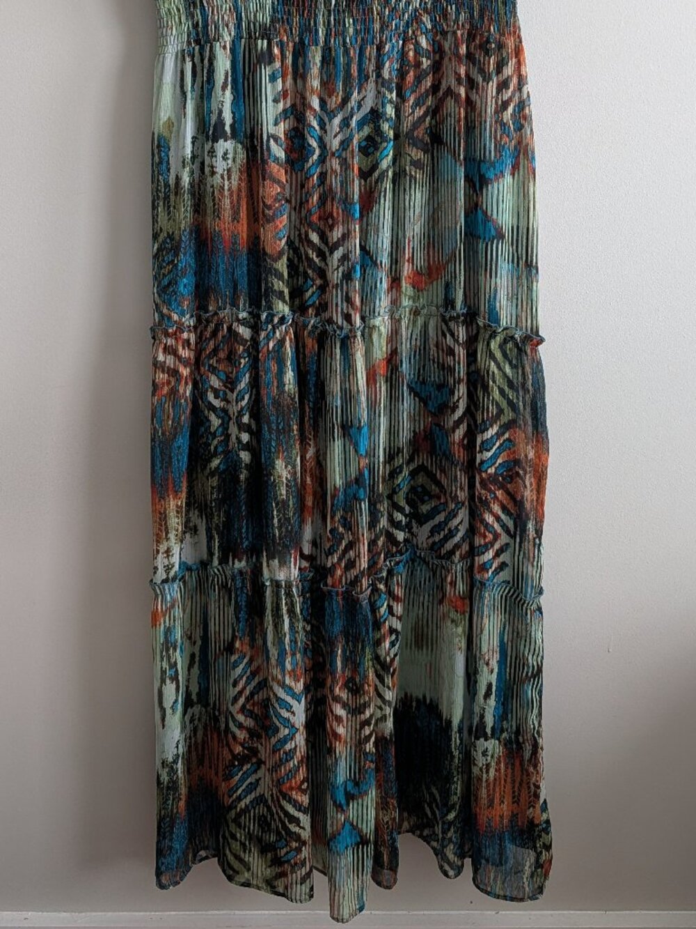 Chris McLaughlin Women Maxi Dress Size 18 Sleeveless Boho Beach Resort - Picture 7 of 7